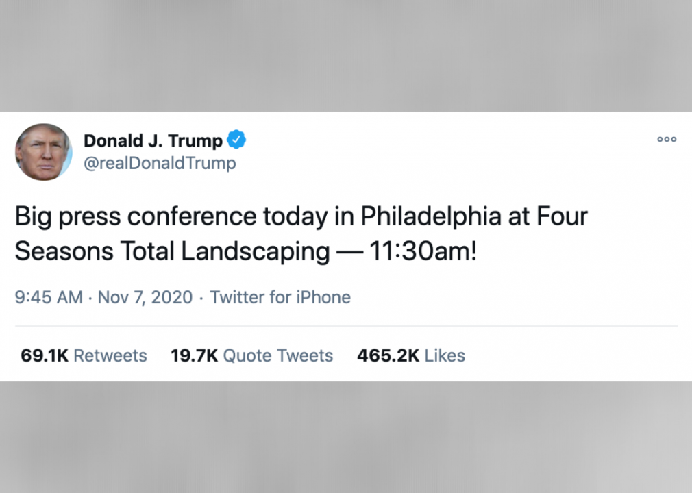#41. A landscaping press conference